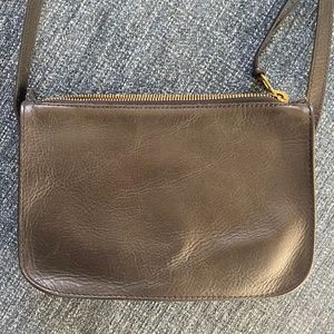 Madewell Black Leather Crossbody Bag